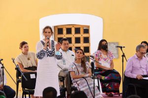 LA ESPOSA DEL PRESIDENTE ESTUVO EN EL FURTE DE SAN DIEGO EN EL PUERTO DE ACAPULCO, EN EL EVENTO LA ACOMPAÑA LA GOBERNADORA DEL ESTADO DE GUERRERO EVELYN SALGADO