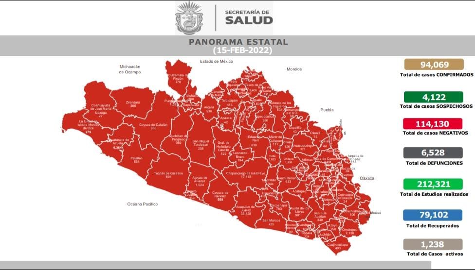 mapa epidemiológico.